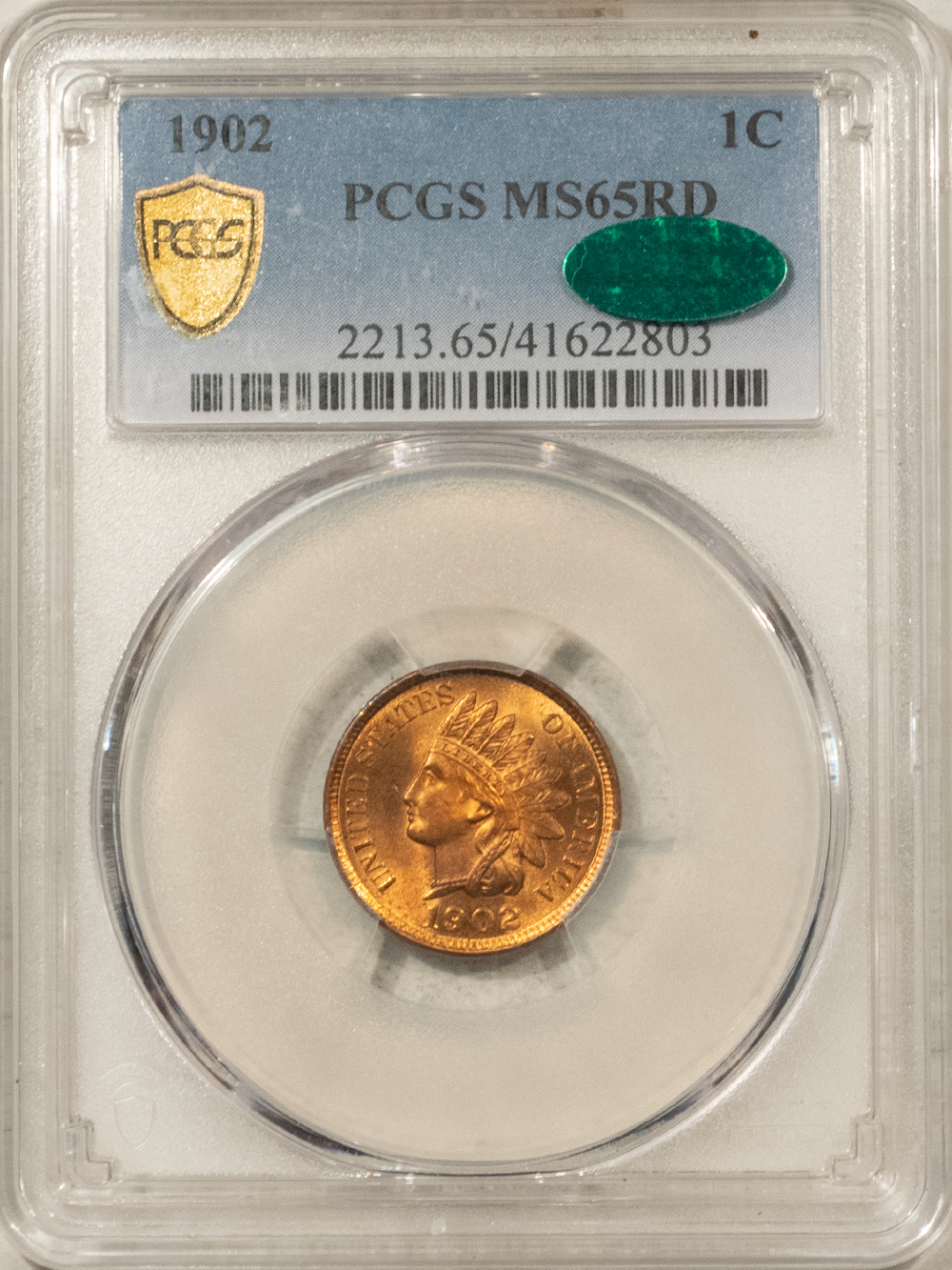 CAC Approved Coins 1902 INDIAN CENT – PCGS MS-65 RD, FRESH GEM! CAC APPROVED! CAC Approved Coins 1902 INDIAN CENT – PCGS MS-65 RD, FRESH GEM! CAC APPROVED!