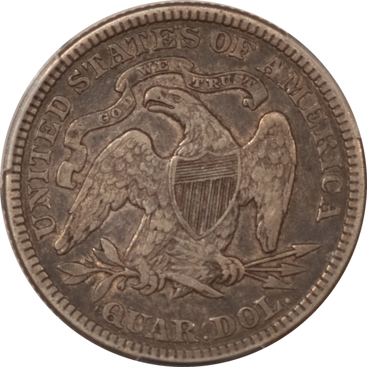 Liberty Seated Quarters 1890 SEATED LIBERTY QUARTER – PCGS VF-35, TOUGH DATE! Liberty Seated Quarters 1890 SEATED LIBERTY QUARTER – PCGS VF-35, TOUGH DATE!