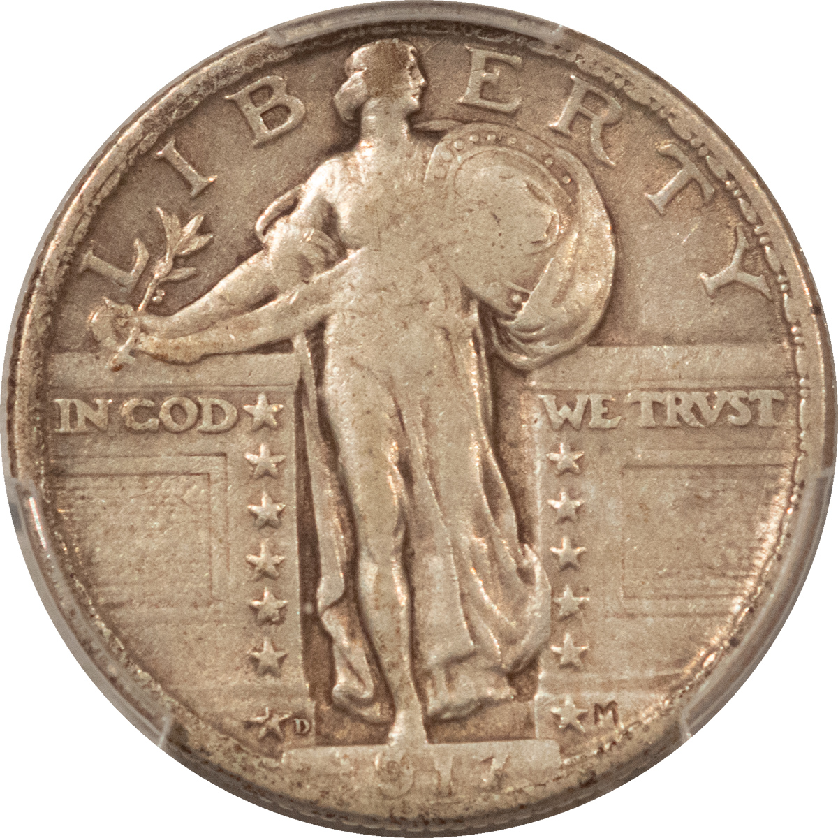 New Certified Coins 1917-D STANDING LIBERTY QUARTER, TYPE 2 – PCGS VF-30 New Certified Coins 1917-D STANDING LIBERTY QUARTER, TYPE 2 – PCGS VF-30