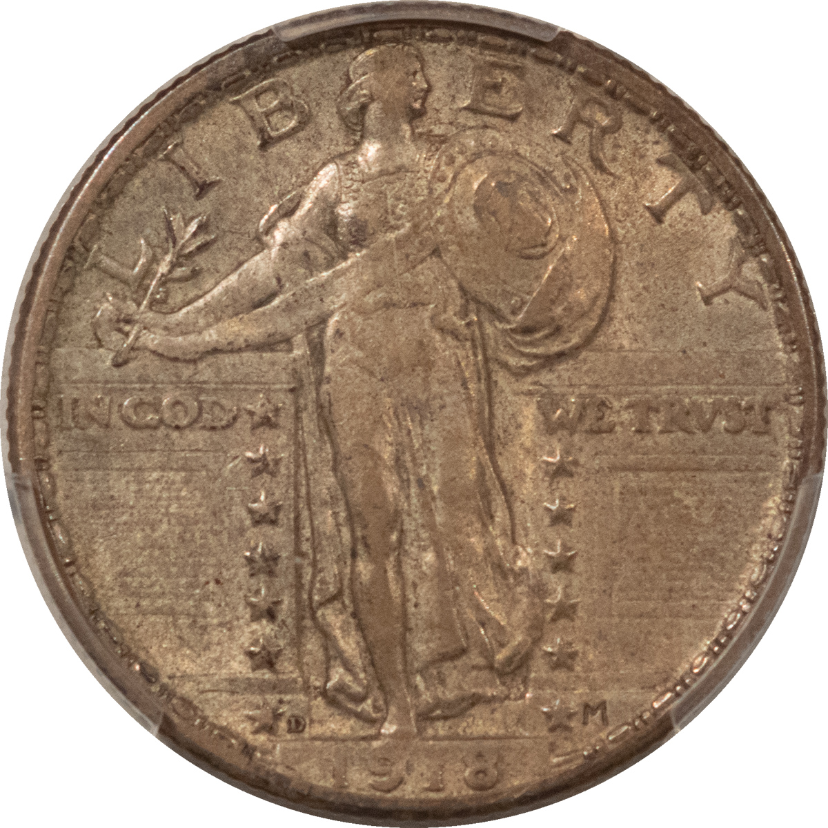 New Certified Coins 1918-D STANDING LIBERTY QUARTER – PCGS AU-50 New Certified Coins 1918-D STANDING LIBERTY QUARTER – PCGS AU-50