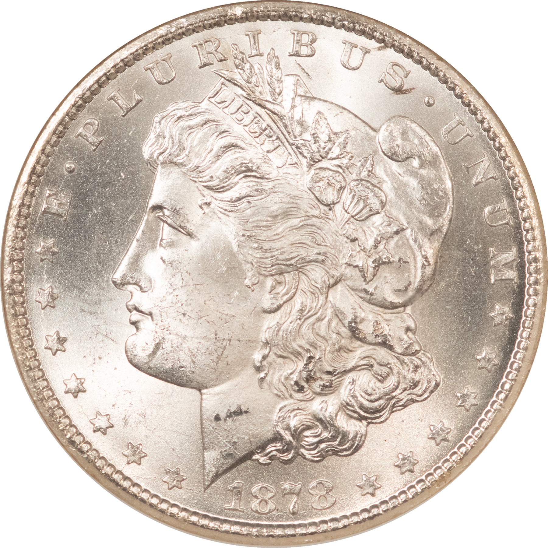 Dollars 1878-CC $1 MORGAN DOLLAR – NGC MS-64, BLAST WHITE! CARSON CITY! Dollars 1878-CC $1 MORGAN DOLLAR – NGC MS-64, BLAST WHITE! CARSON CITY!