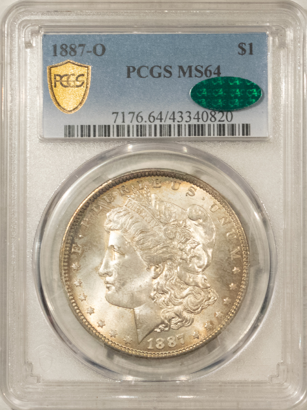 CAC Approved Coins 1887-O $1 MORGAN DOLLAR – PCGS MS-64, PRETTY, PREMIUM QUALITY & CAC APPROVED! CAC Approved Coins 1887-O $1 MORGAN DOLLAR – PCGS MS-64, PRETTY, PREMIUM QUALITY & CAC APPROVED!