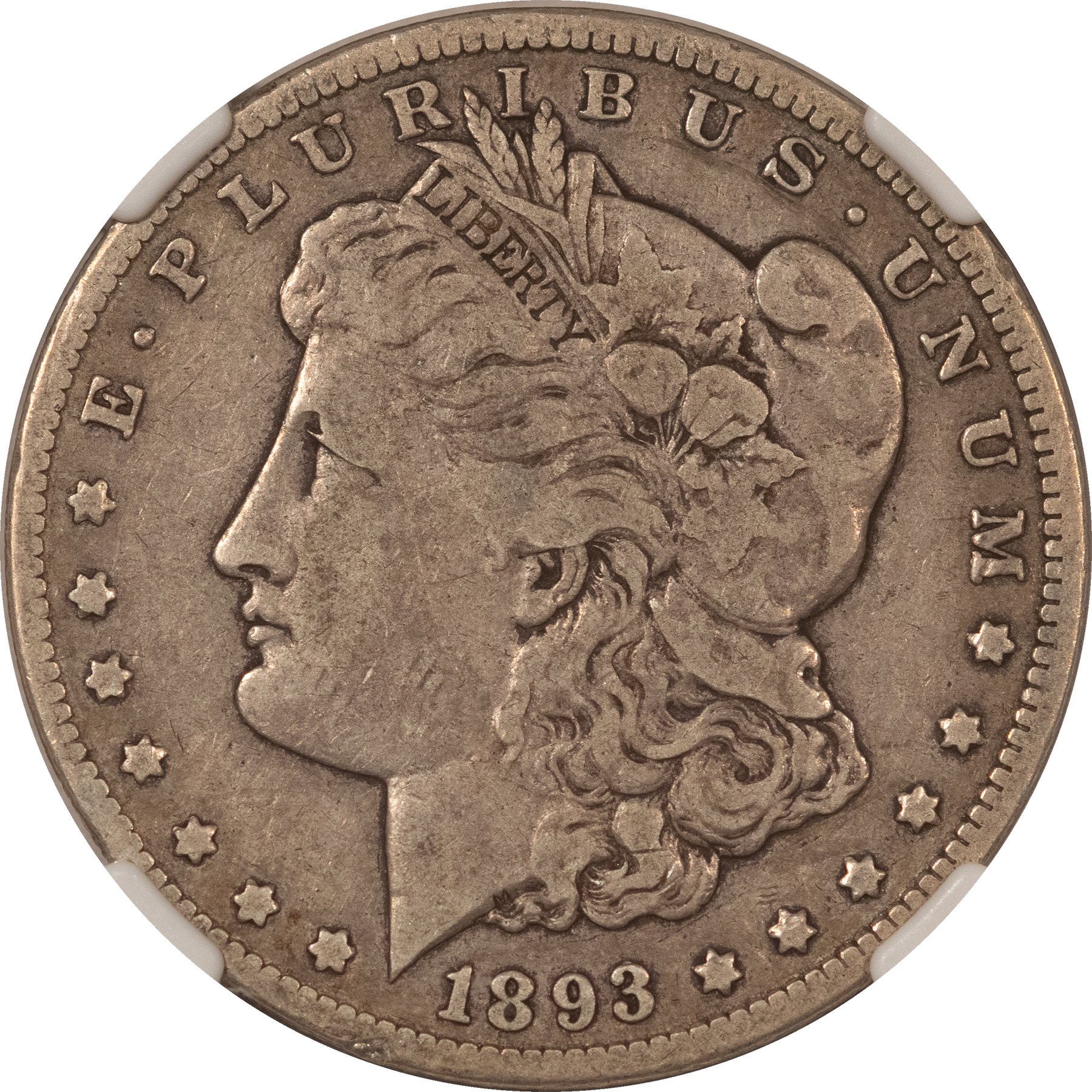Dollars 1893-CC $1 MORGAN DOLLAR – NGC F-15, PERFECT CIRCULATED! CARSON CITY! Dollars 1893-CC $1 MORGAN DOLLAR – NGC F-15, PERFECT CIRCULATED! CARSON CITY!