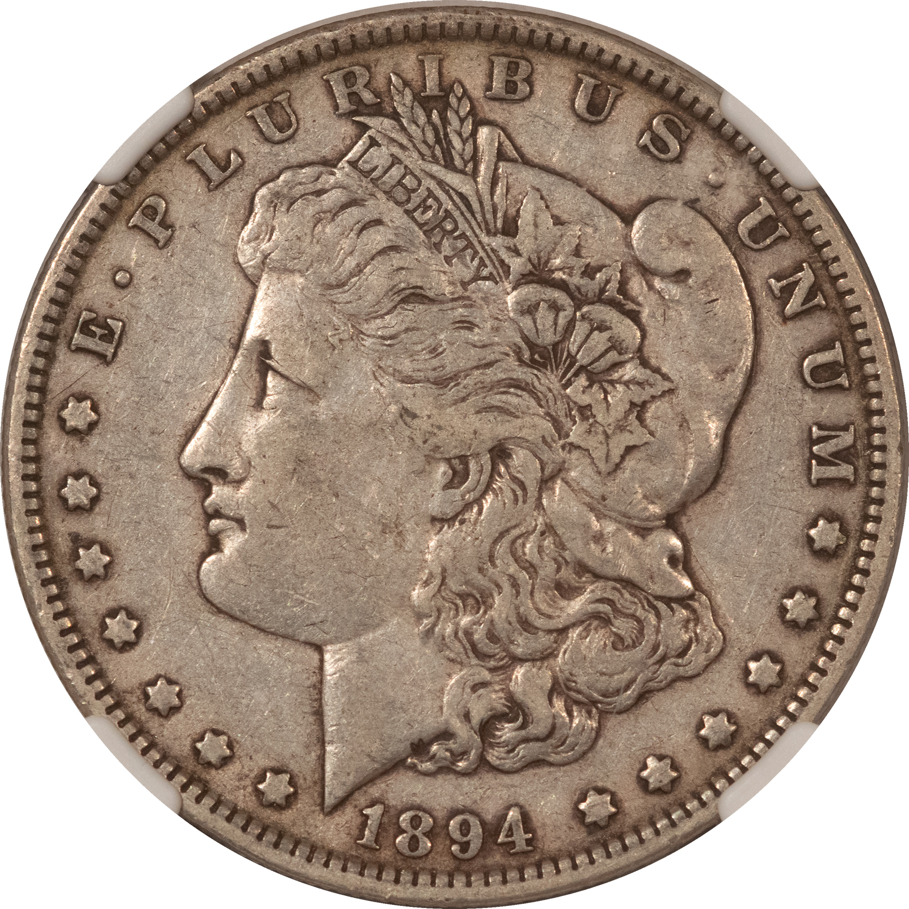 Dollars 1894 $1 MORGAN DOLLAR – NGC VF-30, LOW MINTAGE, TOUGH! Dollars 1894 $1 MORGAN DOLLAR – NGC VF-30, LOW MINTAGE, TOUGH!