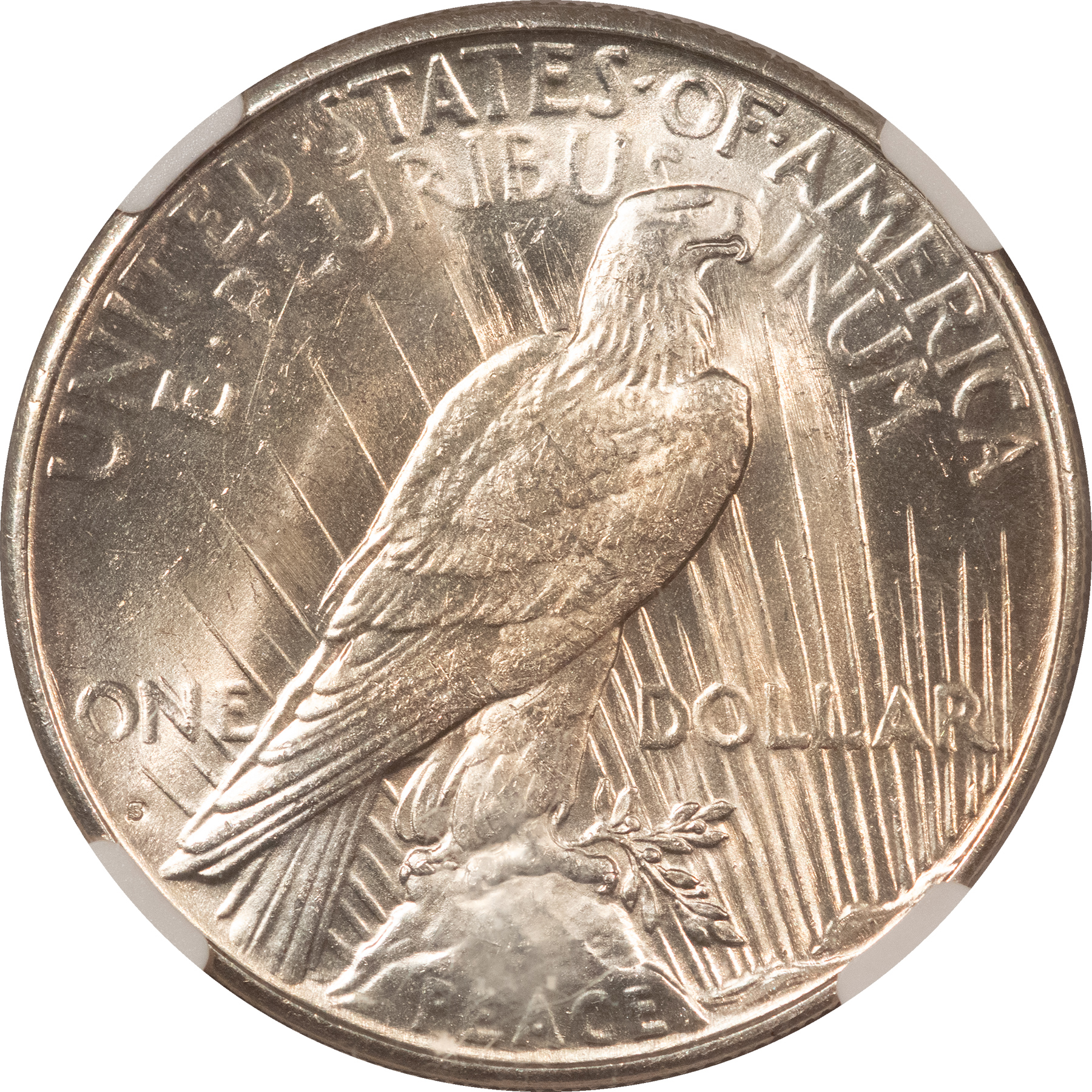 Dollars 1927-S $1 PEACE DOLLAR – NGC MS-63, ORIGINAL WHITE! Dollars 1927-S $1 PEACE DOLLAR – NGC MS-63, ORIGINAL WHITE!