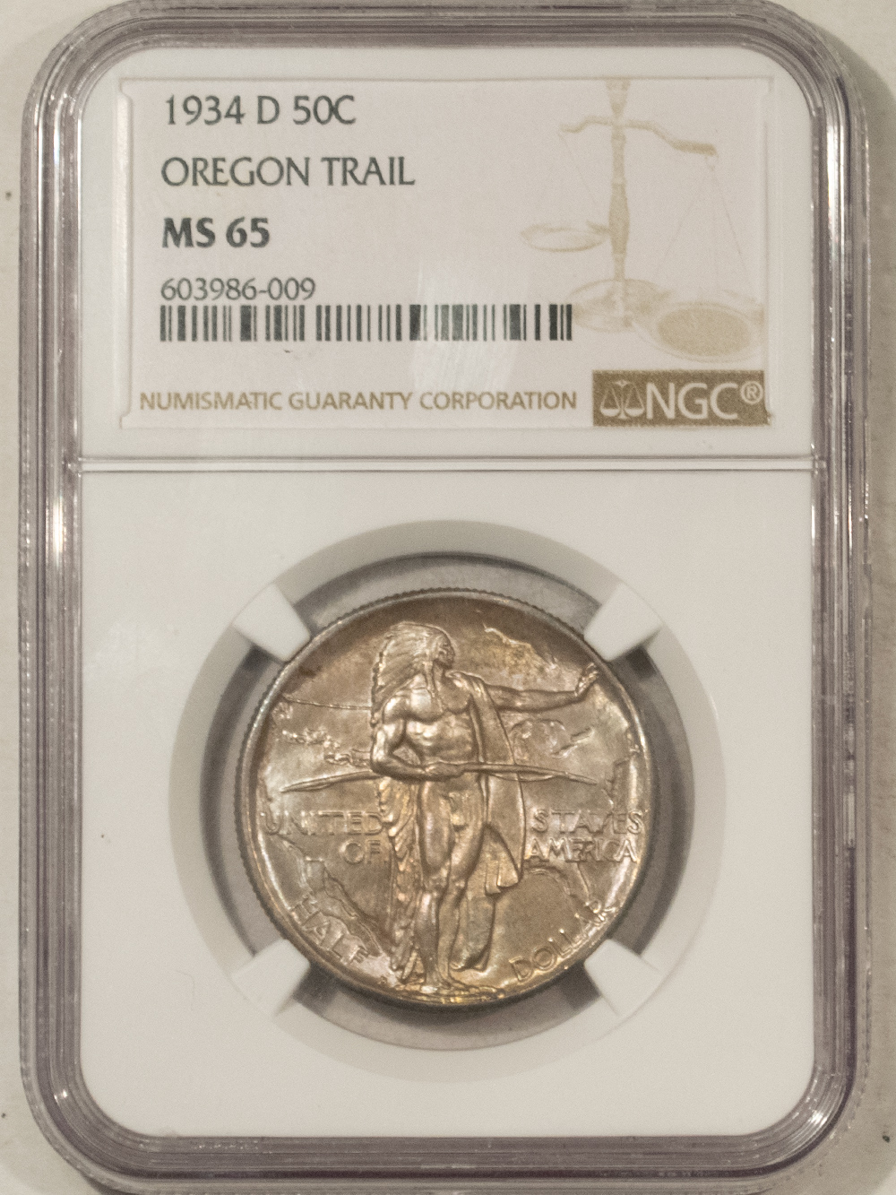 Early Commems 1934-D OREGON TRAIL COMMEMORATIVE HALF DOLLAR – NGC MS-65, FRESH GEM! TOUGH! Early Commems 1934-D OREGON TRAIL COMMEMORATIVE HALF DOLLAR – NGC MS-65, FRESH GEM! TOUGH!