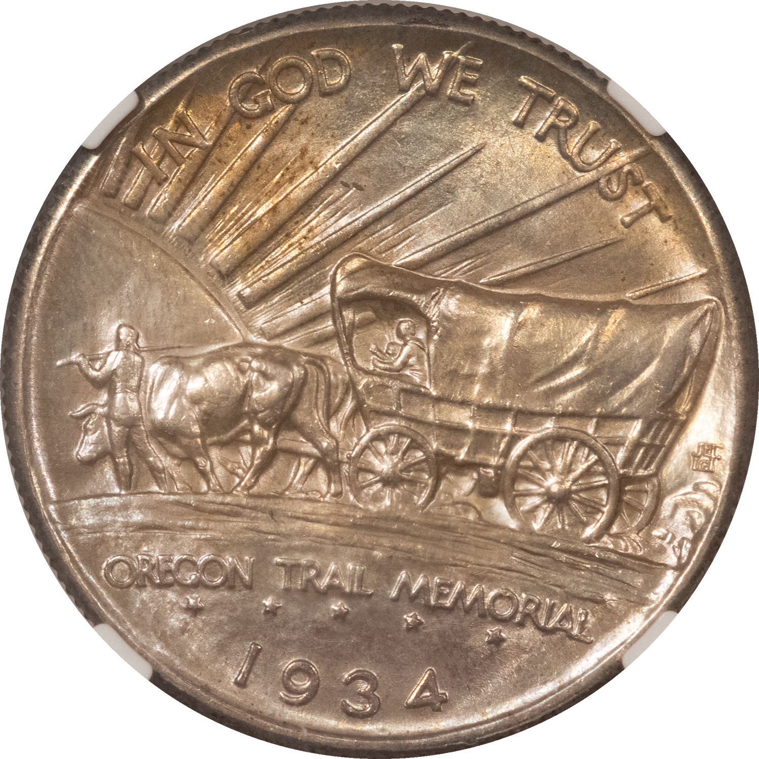 Early Commems 1934-D OREGON TRAIL COMMEMORATIVE HALF DOLLAR – NGC MS-65, FRESH GEM! TOUGH! Early Commems 1934-D OREGON TRAIL COMMEMORATIVE HALF DOLLAR – NGC MS-65, FRESH GEM! TOUGH!