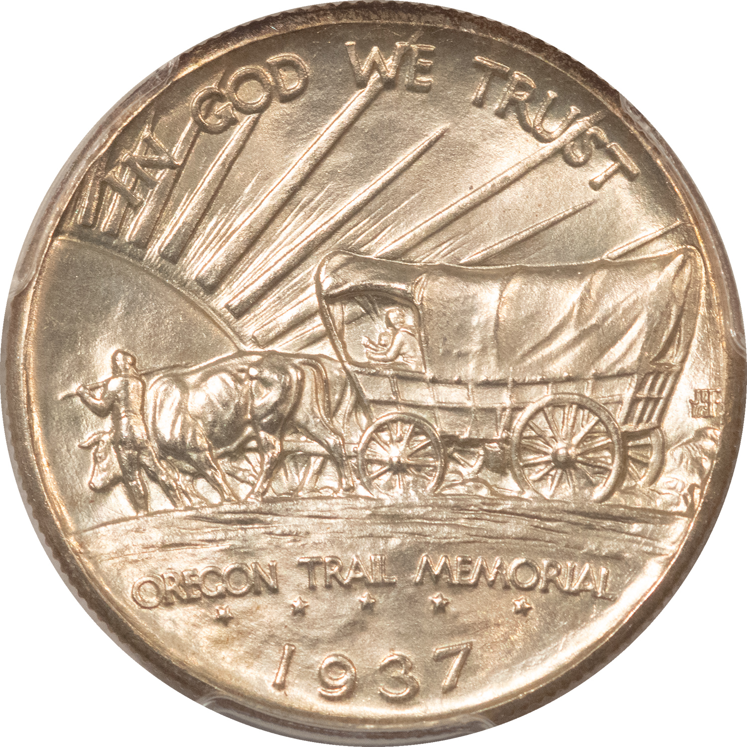 Early Commems 1937-D OREGON COMMEMORATIVE HALF DOLLAR – PCGS MS-65, FRESH WHITE GEM! Early Commems 1937-D OREGON COMMEMORATIVE HALF DOLLAR – PCGS MS-65, FRESH WHITE GEM!