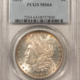 Dollars 1891-CC $1 MORGAN DOLLAR – PCGS MS-62, PRETTY! REDFIELD TONING! CARSON CITY!