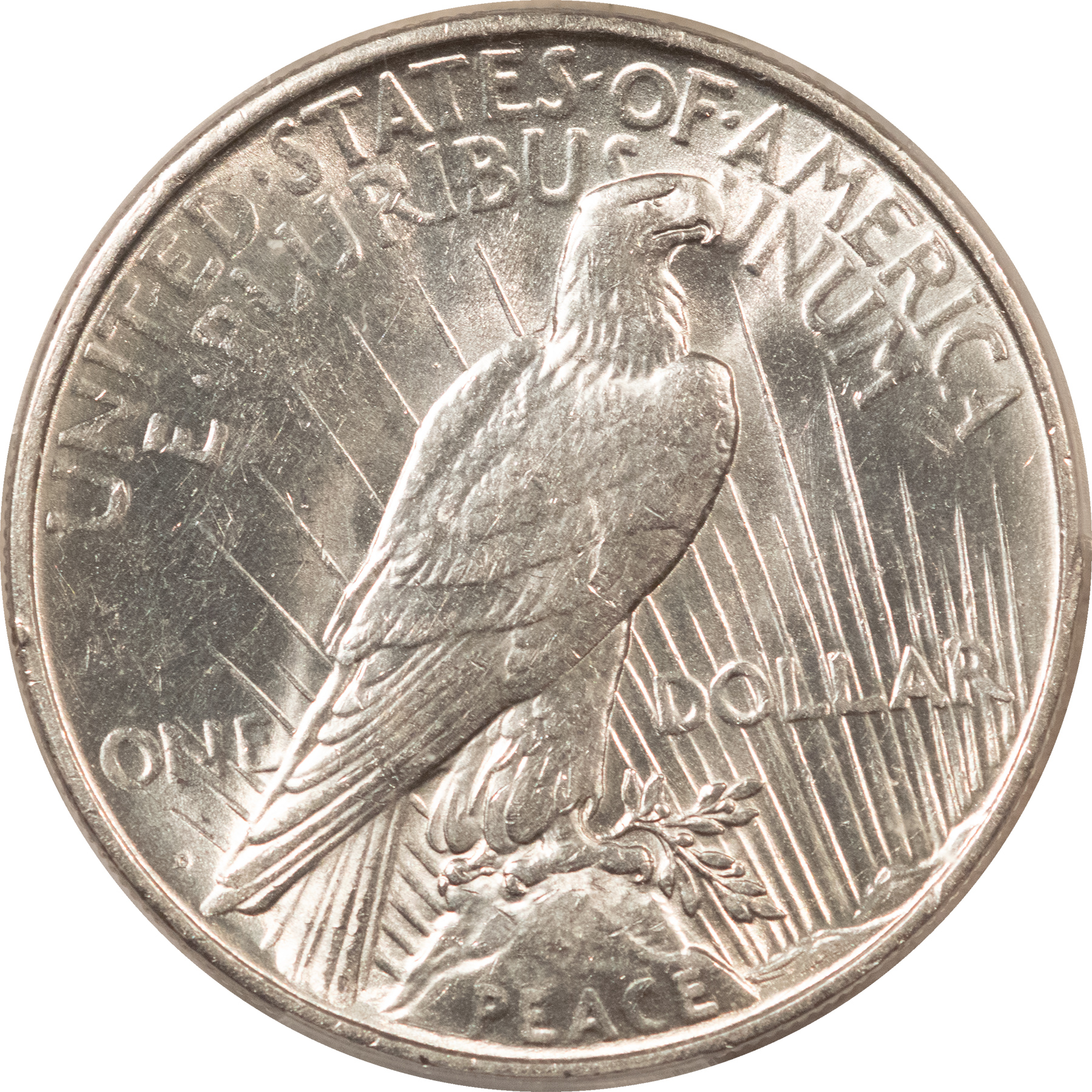 Dollars 1927-D $1 PEACE DOLLAR – PCGS AU-58, BLAST WHITE! Dollars 1927-D $1 PEACE DOLLAR – PCGS AU-58, BLAST WHITE!