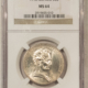 Early Commems 1936 CLEVELAND COMMEMORATIVE HALF DOLLAR – NGC MS-64, BLAST WHITE!
