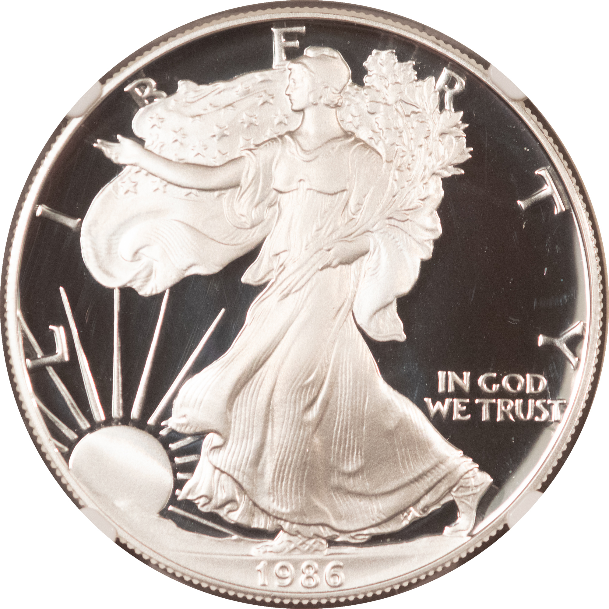 American Silver Eagles 1986-S $1 PROOF AMERICAN SILVER EAGLE, 1 OZ .999 – NGC PF-70 ULTRA CAMEO! American Silver Eagles 1986-S $1 PROOF AMERICAN SILVER EAGLE, 1 OZ .999 – NGC PF-70 ULTRA CAMEO!