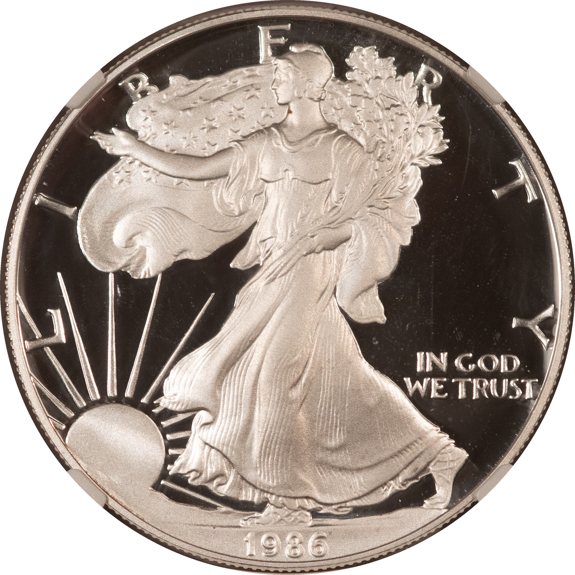 American Silver Eagles 1986-S $1 PROOF AMERICAN SILVER EAGLE, 1 OZ .999 – NGC PF-70 ULTRA CAMEO! American Silver Eagles 1986-S $1 PROOF AMERICAN SILVER EAGLE, 1 OZ .999 – NGC PF-70 ULTRA CAMEO!