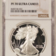 American Silver Eagles 1986-S $1 1 OZ .999 PROOF AMERICAN SILVER EAGLE NGC PF-70 ULTRA CAMEO FIRST YEAR