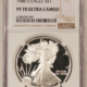 American Silver Eagles 1990-S $1 PROOF AMERICAN SILVER EAGLE, 1 OZ .999 – NGC PF-70 ULTRA CAMEO