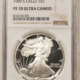 American Silver Eagles 1986-S $1 PROOF AMERICAN SILVER EAGLE 1 OZ .999 NGC PF-70 ULTRA CAMEO FIRST YEAR