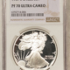 American Silver Eagles 1990-S $1 PROOF AMERICAN SILVER EAGLE, 1 OZ .999 – PCGS PR-70 DCAM