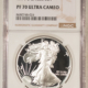 American Silver Eagles 1990-S $1 PROOF AMERICAN SILVER EAGLE, 1 OZ .999 – NGC PF-70 ULTRA CAMEO