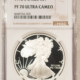 American Silver Eagles 1991-S $1 PROOF AMERICAN SILVER EAGLE, 1 OZ .999 – NGC PF-70 ULTRA CAMEO American Silver Eagles 1991-S $1 PROOF AMERICAN SILVER EAGLE, 1 OZ .999 – NGC PF-70 ULTRA CAMEO