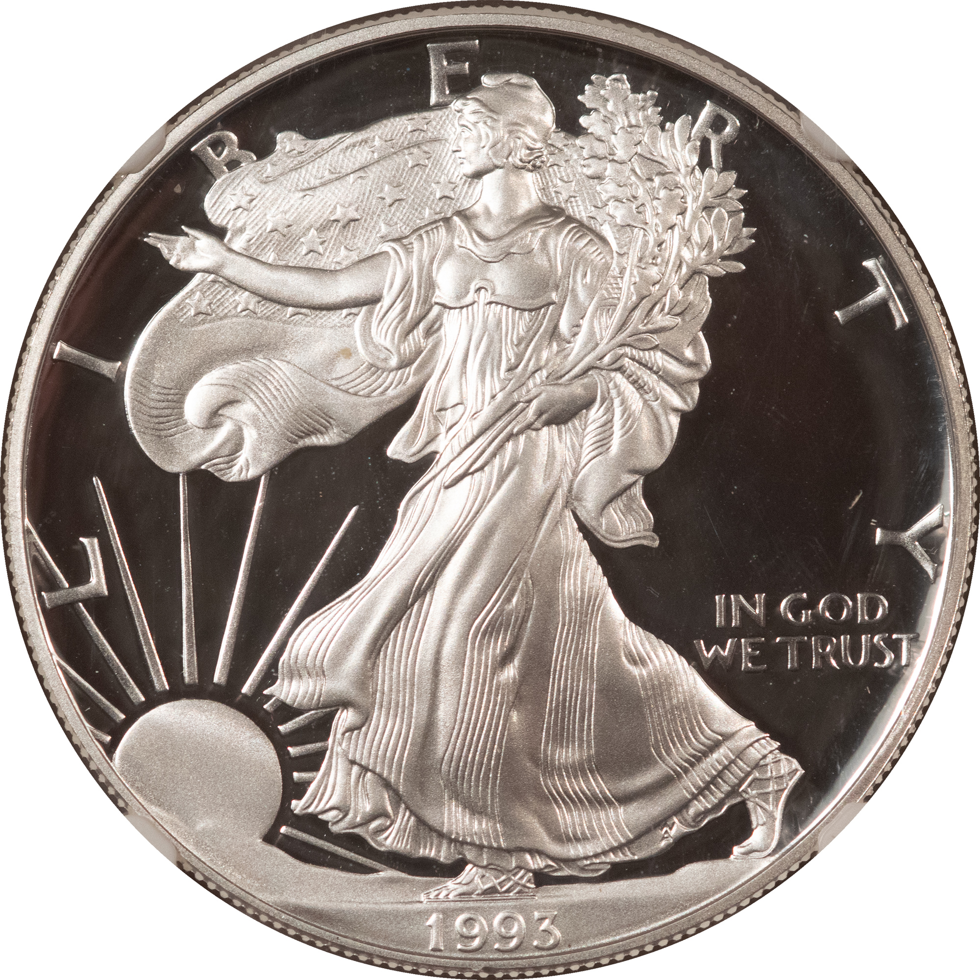 American Silver Eagles 1993-P $1 PROOF AMERICAN SILVER EAGLE, 1 OZ .999 – NGC PF-70 ULTRA CAMEO, TOUGH! American Silver Eagles 1993-P $1 PROOF AMERICAN SILVER EAGLE, 1 OZ .999 – NGC PF-70 ULTRA CAMEO, TOUGH!