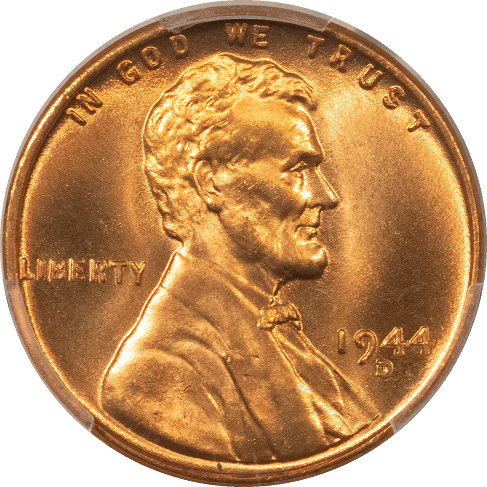 Lincoln Cents (Wheat) 1944-D LINCOLN CENT – PCGS MS-67+ RD BLAZING RED & PQ! Lincoln Cents (Wheat) 1944-D LINCOLN CENT – PCGS MS-67+ RD BLAZING RED & PQ!
