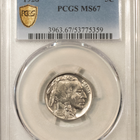 Buffalo Nickels 1928 BUFFALO NICKEL – PCGS MS-67 SUPERB GEM!