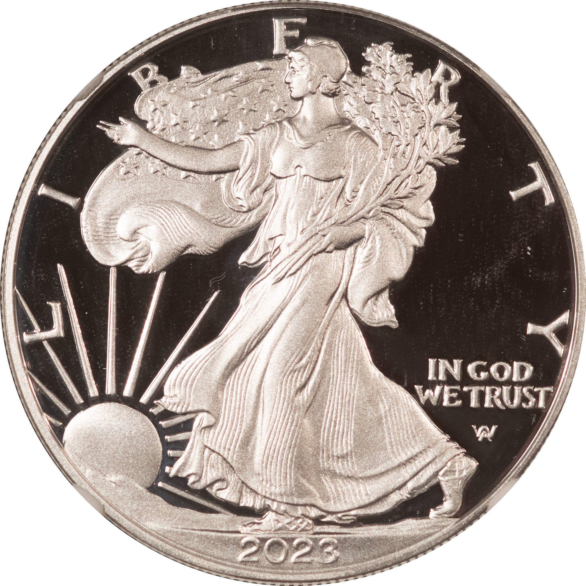 American Silver Eagles 2023-W 1 OZ PROOF AMERICAN SILVER EAGLE NGC PF-70 ULTRA CAMEO FIRST DAY OF ISSUE American Silver Eagles 2023-W 1 OZ PROOF AMERICAN SILVER EAGLE NGC PF-70 ULTRA CAMEO FIRST DAY OF ISSUE