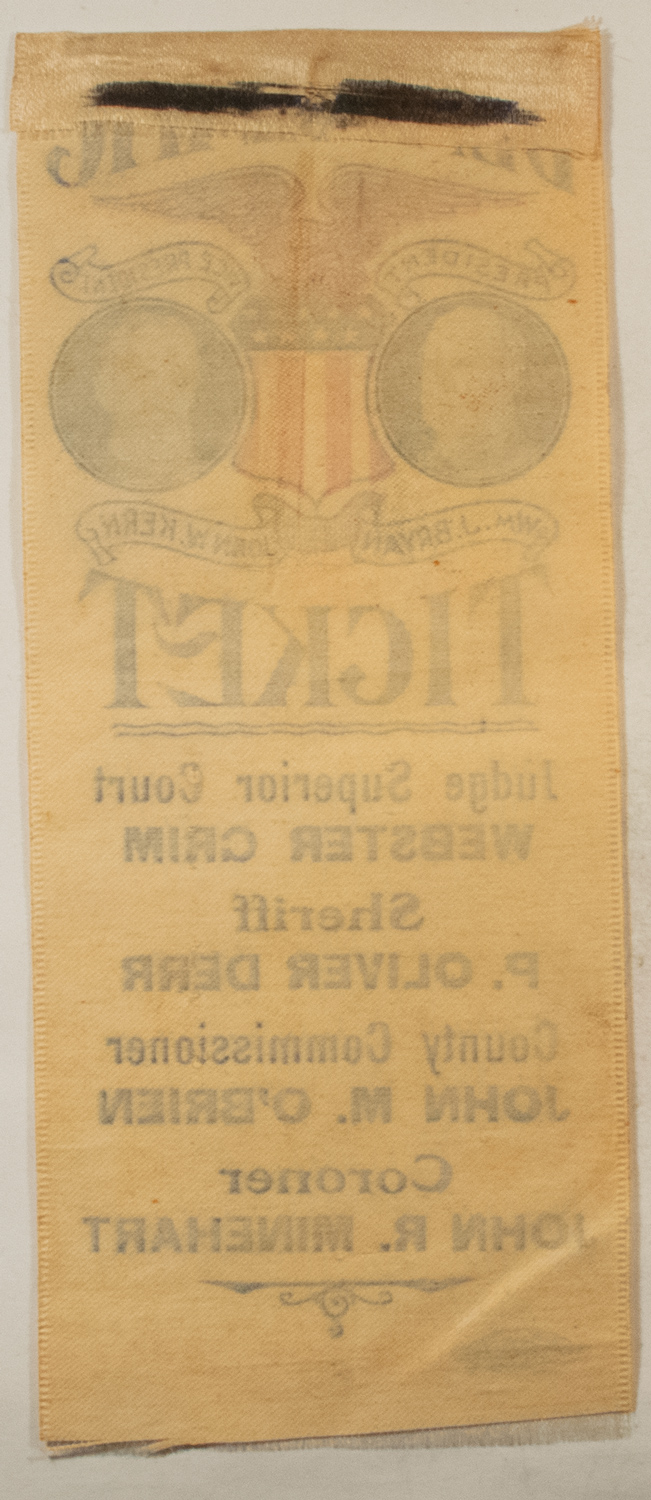 New Store Items 1908 BRYAN-KERN 3″ X 9″ JUGATE COLOR SILK RIBBON; GRAPHIC, RARE & EXCELLENT! New Store Items 1908 BRYAN-KERN 3″ X 9″ JUGATE COLOR SILK RIBBON; GRAPHIC, RARE & EXCELLENT!