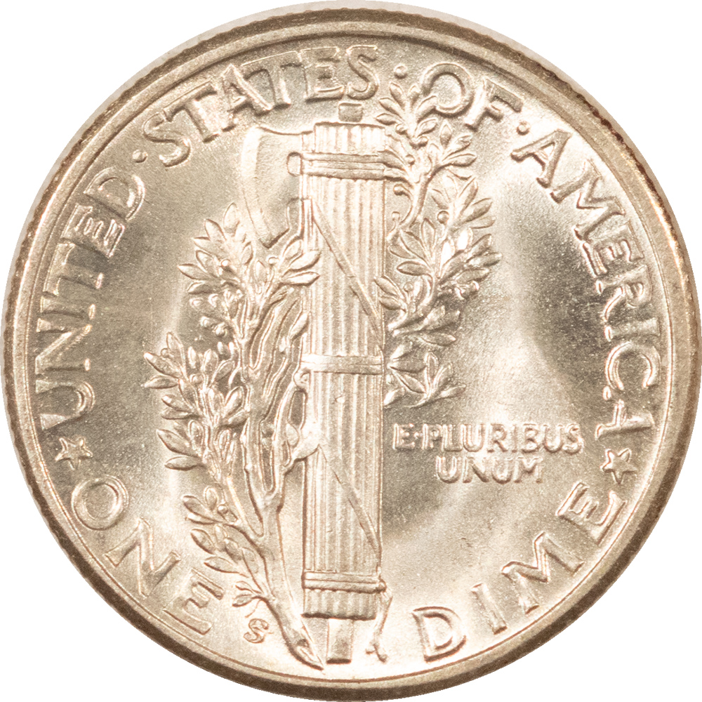 Dimes 1944-S MERCURY DIME – GEM UNCIRCULATED! Dimes 1944-S MERCURY DIME – GEM UNCIRCULATED!