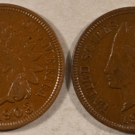 Indian 1903 & 1906 INDIAN CENT PAIR – HIGH GRADE EXAMPLES!