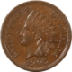 Indian 1904 INDIAN CENT – HIGH GRADE NEARLY UNCIRCULATED, LOOKS CHOICE!