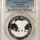 Bullion 2025 SOMALIA 100 SHILLINGS 1 OZ .9999 SILVER AFRICAN ELEPHANT – PCGS MS-70 ULTRA