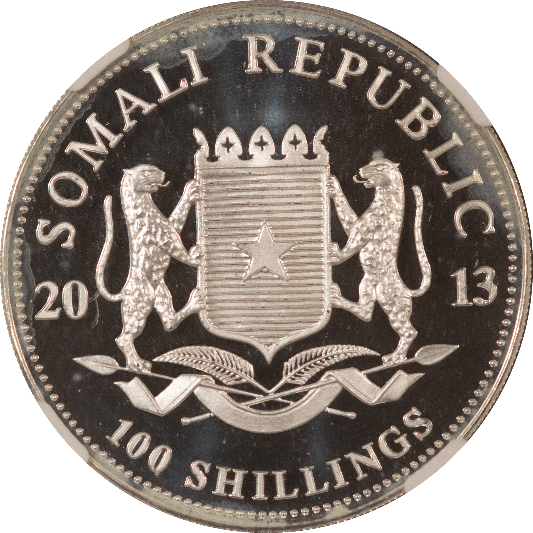 Bullion 2013 SOMALIA 100 SHILLINGS 1 OZ 999 AFRICAN ELEPHANT EARLY REL – NGC MS-70, HAZY Bullion 2013 SOMALIA 100 SHILLINGS 1 OZ 999 AFRICAN ELEPHANT EARLY REL – NGC MS-70, HAZY