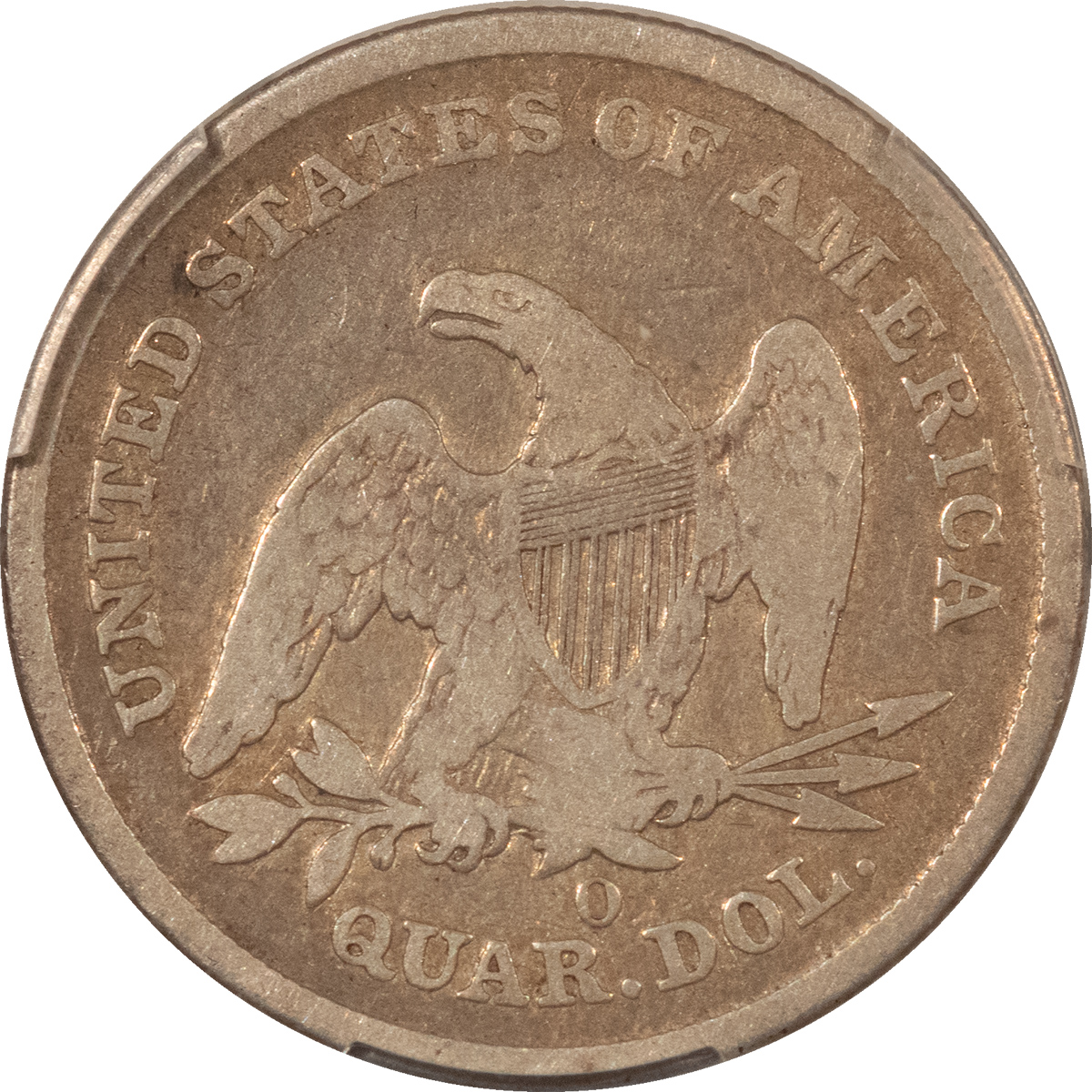 Liberty Seated Quarters 1840-O SEATED LIBERTY QUARTER, NO DRAPERY – PCGS VG-08 Liberty Seated Quarters 1840-O SEATED LIBERTY QUARTER, NO DRAPERY – PCGS VG-08