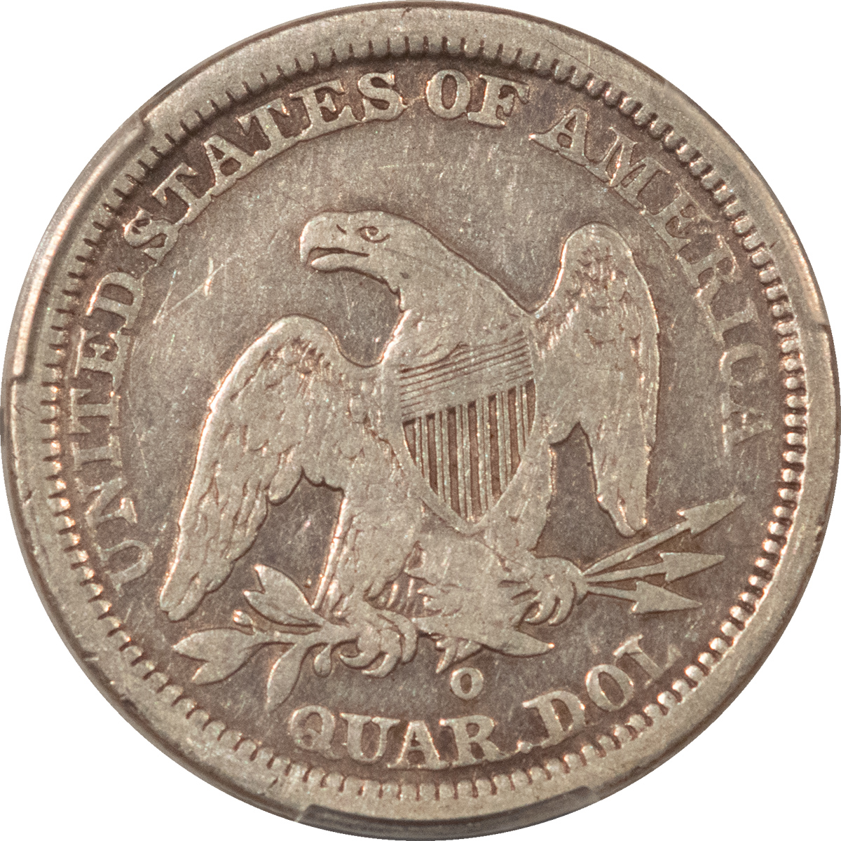 Liberty Seated Quarters 1840-O SEATED LIBERTY QUARTER, DRAPERY – PCGS VG-08 Liberty Seated Quarters 1840-O SEATED LIBERTY QUARTER, DRAPERY – PCGS VG-08
