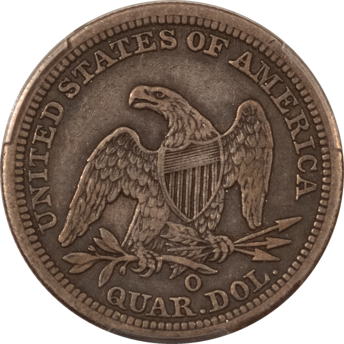 Liberty Seated Quarters 1844-O SEATED LIBERTY QUARTER – PCGS VF-30 Liberty Seated Quarters 1844-O SEATED LIBERTY QUARTER – PCGS VF-30