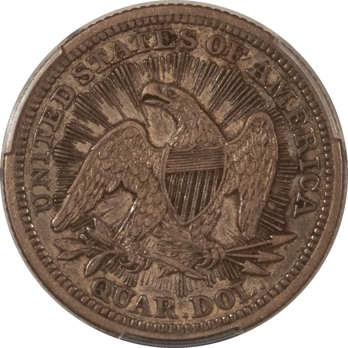 Liberty Seated Quarters 1853 SEATED LIBERTY QUARTER, ARROWS AND RAYS – PCGS XF-45 Liberty Seated Quarters 1853 SEATED LIBERTY QUARTER, ARROWS AND RAYS – PCGS XF-45