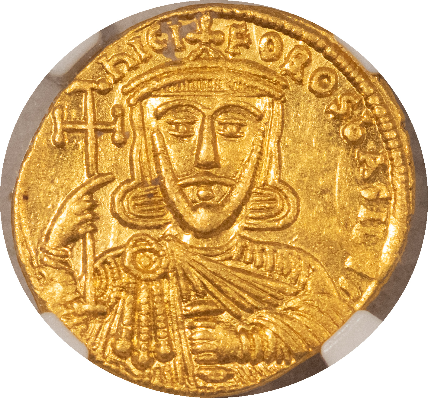 Ancient Coins BYZANTINE EMPIRE NICEPHORUS I, AD 802-811 GOLD SOLIDUS, 4.47g NGC 4/5, 4/5 CH AU Ancient Coins BYZANTINE EMPIRE NICEPHORUS I, AD 802-811 GOLD SOLIDUS, 4.47g NGC 4/5, 4/5 CH AU