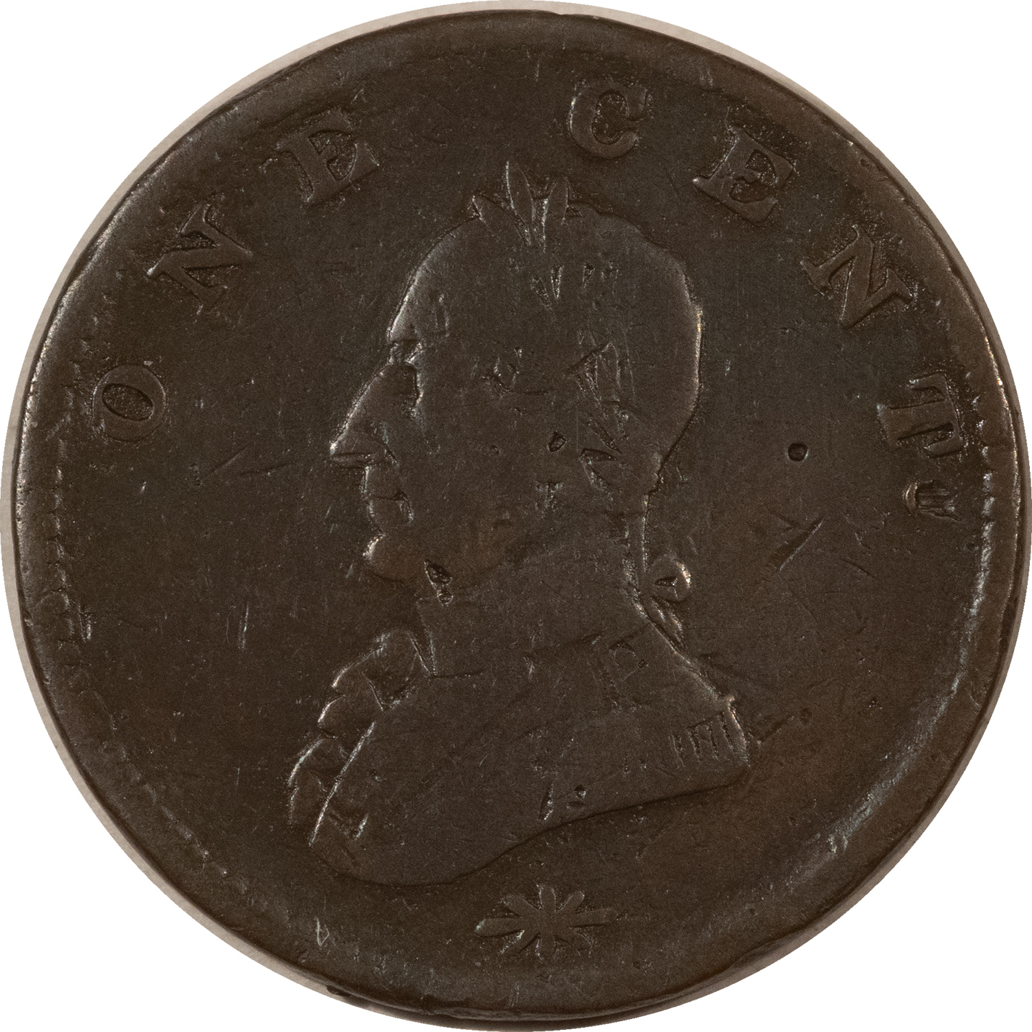 Colonials 1783 GEORGE WASHINGTON ONE CENT DOUBLE HEAD – DECENT CIRCULATED! Colonials 1783 GEORGE WASHINGTON ONE CENT DOUBLE HEAD – DECENT CIRCULATED!