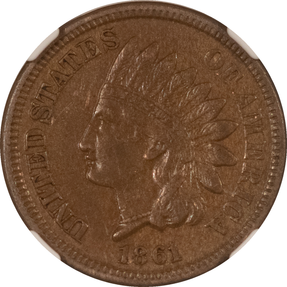 Indian 1861 INDIAN CENT – NGC AU-55 Indian 1861 INDIAN CENT – NGC AU-55
