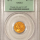 $2.50 1914-D $2.50 INDIAN GOLD, PCGS MS-61 OGH, FLASHY!