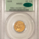 $2.50 1929 $2.50 INDIAN GOLD, PCGS MS-63, OGH CHOICE FINAL YEAR!