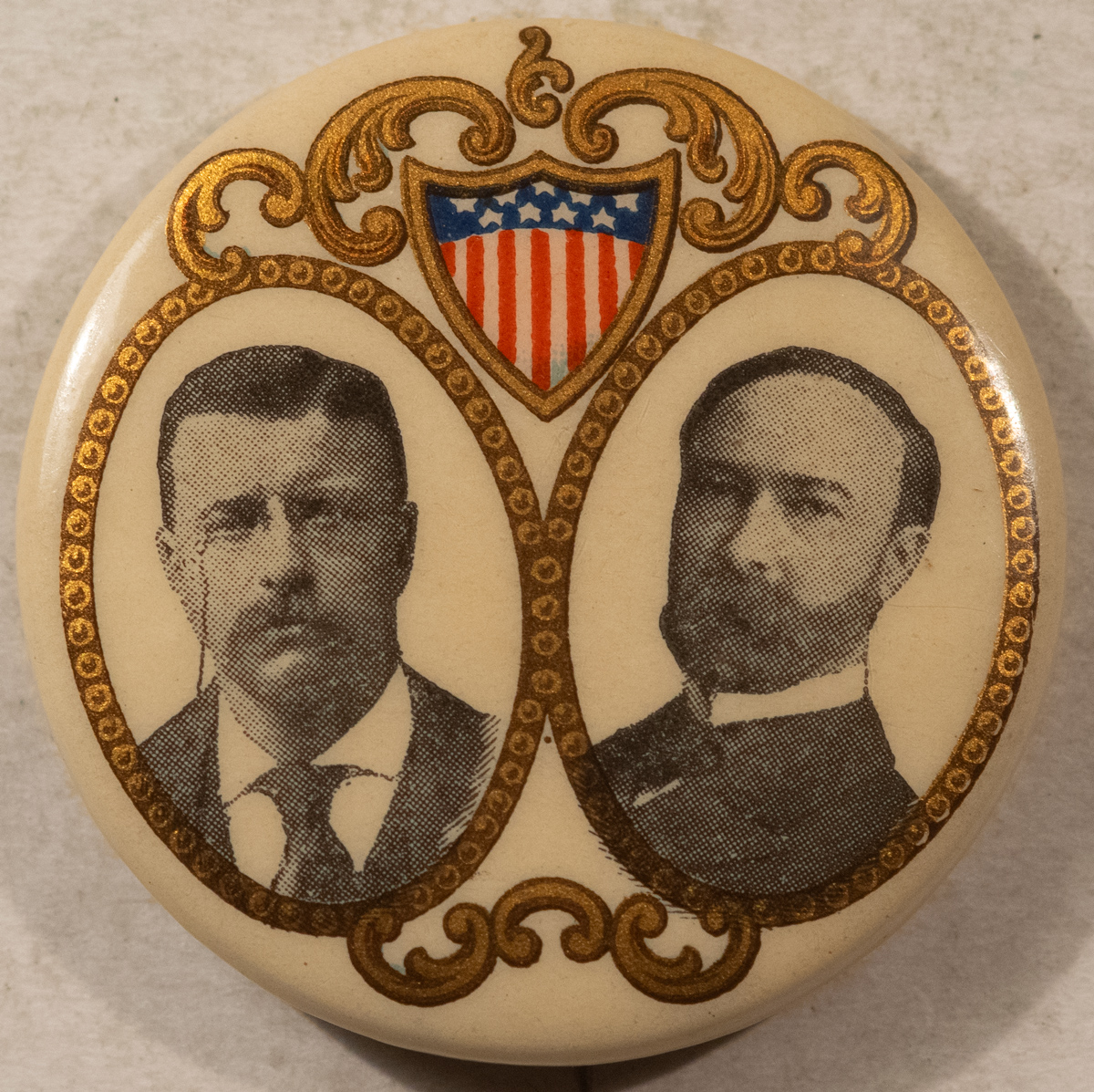 New Store Items 1904 ROOSEVELT-FAIRBANKS 1 1/4″ CELLO CAMPAIGN BUTTON, PRETTY & GRAPHIC, NR MINT New Store Items 1904 ROOSEVELT-FAIRBANKS 1 1/4″ CELLO CAMPAIGN BUTTON, PRETTY & GRAPHIC, NR MINT