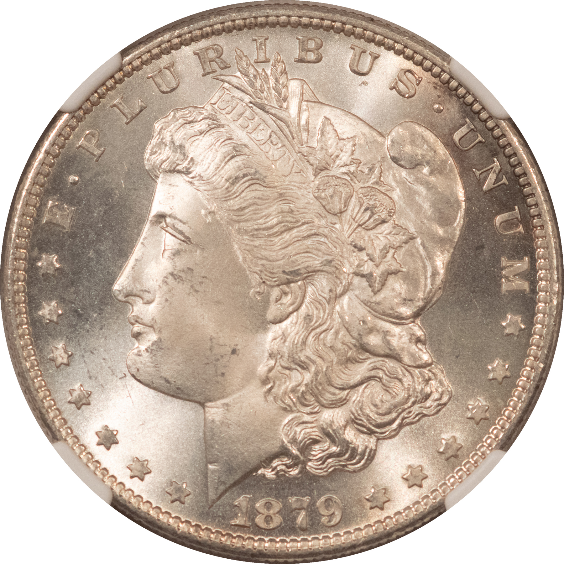 Dollars 1879-S $1 MORGAN DOLLAR – NGC MS-66, BLAST WHITE! Dollars 1879-S $1 MORGAN DOLLAR – NGC MS-66, BLAST WHITE!
