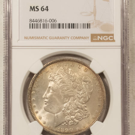 Dollars 1890-O $1 MORGAN DOLLAR – NGC MS-64, FRESH & ORIGINAL!