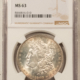 Dollars 1902-S $1 MORGAN DOLLAR – NGC MS-62, FRESH & FLASHY!