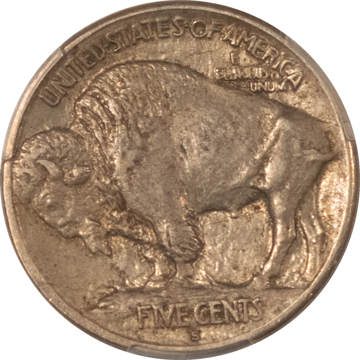 Buffalo Nickels 1913-S BUFFALO NICKEL, TYPE 1 – PCGS AU-55 Buffalo Nickels 1913-S BUFFALO NICKEL, TYPE 1 – PCGS AU-55