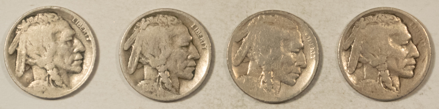 Buffalo Nickels 1914-S 1916-D 1916-S X2 BUFFALO NICKELS, LOT OF 4 – CIRCULATED! Buffalo Nickels 1914-S 1916-D 1916-S X2 BUFFALO NICKELS, LOT OF 4 – CIRCULATED!