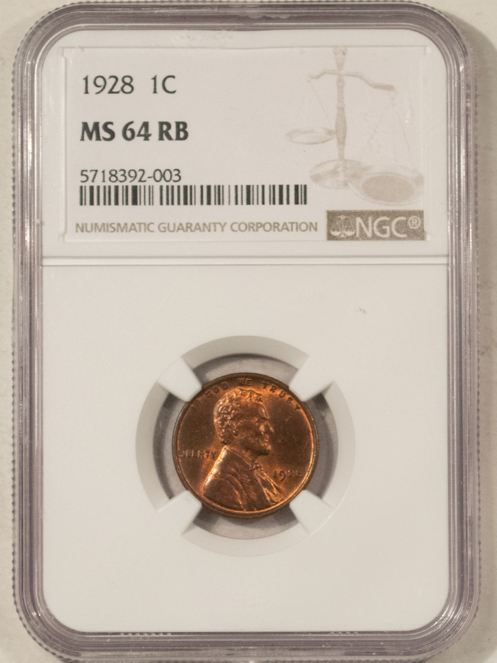 Lincoln Cents (Wheat) 1928 LINCOLN CENT – NGC MS-64 RB Lincoln Cents (Wheat) 1928 LINCOLN CENT – NGC MS-64 RB
