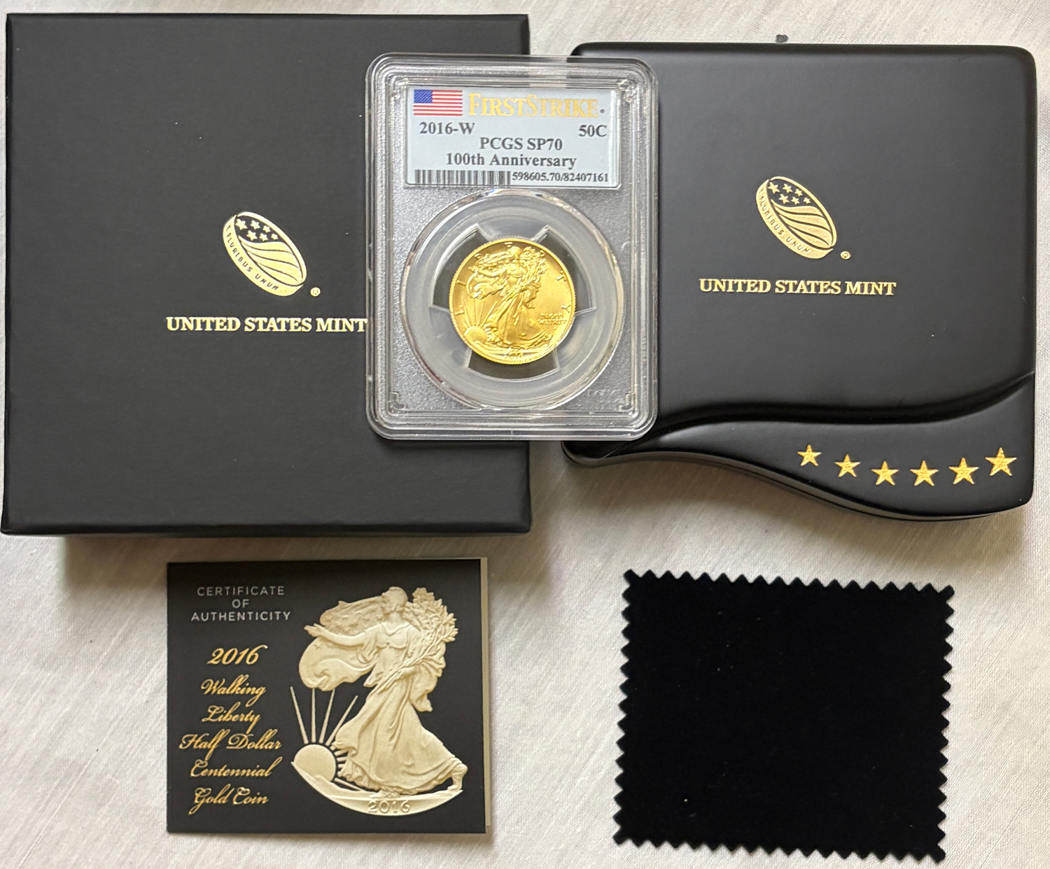 Bullion 2016-W WALKING LIBERTY CENTENNIAL GOLD – PCGS SP-70 100TH ANNIVERSARY 1ST STRIKE Bullion 2016-W WALKING LIBERTY CENTENNIAL GOLD – PCGS SP-70 100TH ANNIVERSARY 1ST STRIKE